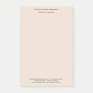 Professionell Modern Minimalistisch Einfach Linen Post-it Klebezettel