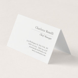 Professionell Modern Minimalistisch Einfach Schwar Visitenkarten