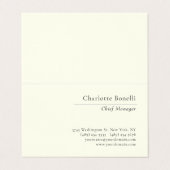Professionell Modern Minimalistisch Einfache Elfen Visitenkarten (Außenseite Aufgefaltet)