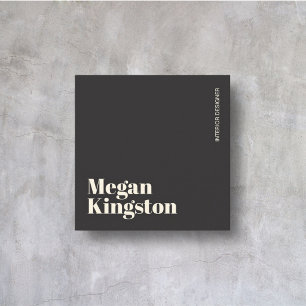 Professionell Modern Minimalistisch Luxuriös Elega Quadratische Visitenkarte