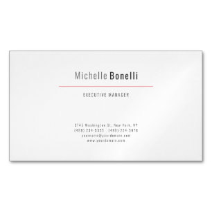 Professionell Modern Minimalistisch Schlicht Magnetische Visitenkarte