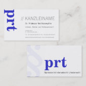 professionell modern visitenkarte (Vorne/Hinten)