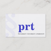 professionell modern visitenkarte (Rückseite)