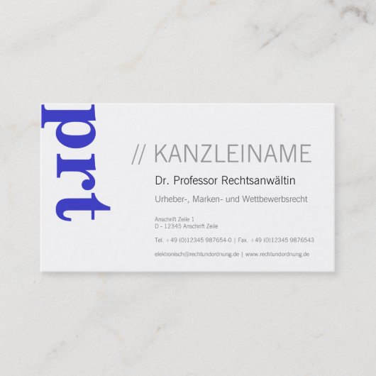 professionell modern visitenkarte (Vorderseite)