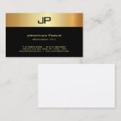 Professionell Moderne Elegante Monogramm Luxus Sei Visitenkarte (Vorne/Hinten)