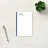 Professionell schlicht minimalist modern blau weiß post-it klebezettel (Büro)