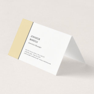 Professionell schlicht minimalist modern grau weiß visitenkarten
