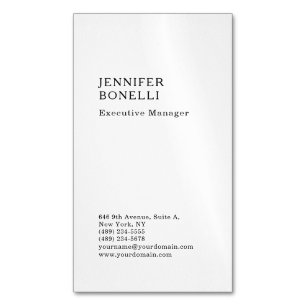 Professionell schlicht minimalist modern trendy  magnetische visitenkarte