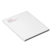 Professionell schlicht minimalist modern trendy notizblock (angewinkelt)