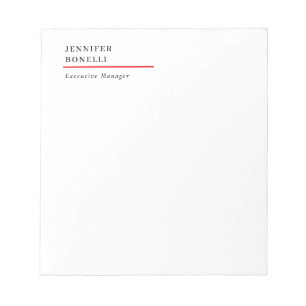 Professionell schlicht minimalist modern trendy notizblock
