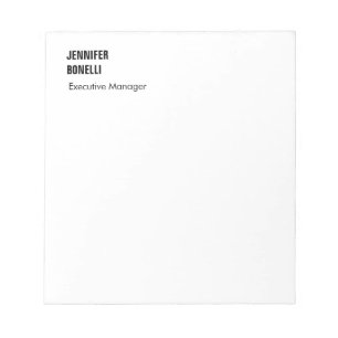 Professionell schlicht minimalist modern trendy notizblock