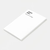 Professionell schlicht minimalist modern trendy post-it klebezettel (angewinkelt)
