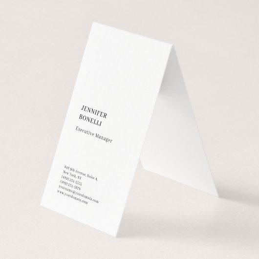 Professionell schlicht minimalistischer moderner T Visitenkarten (Vorderseite)