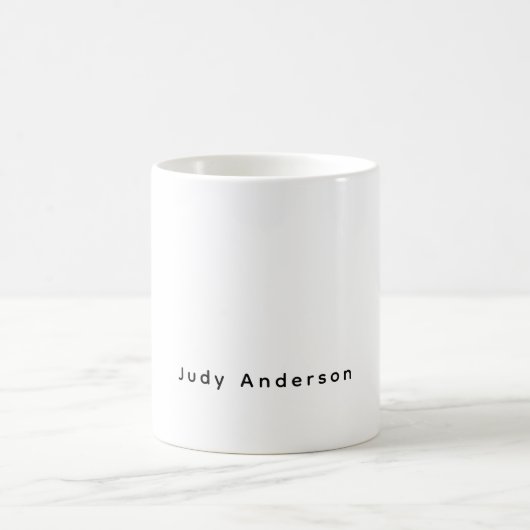 Professionell Schlicht Modern Elegant Ihr Name Kaffeetasse (Mittel)