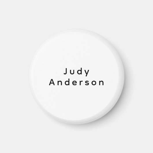Professionell Schlicht Modern Elegant Ihr Name Magnet (Vorne)