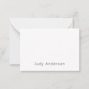 Professionell Schlicht Modern Elegant Ihr Name Mitteilungskarte