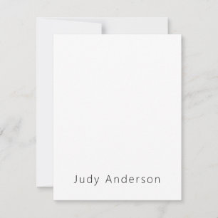 Professionell Schlicht Modern Elegant Ihr Name Mitteilungskarte