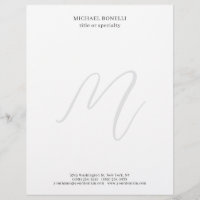Professionell schlicht modern minimalist monogramm
