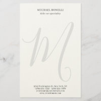 Professionell schlicht modern minimalist monogramm