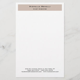 Professionell Schlicht Modern Minimalistisch  Briefpapier