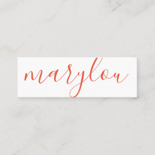 Professionell stilvoll Signaturreihen Mini Visitenkarte