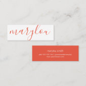 Professionell stilvoll | Signaturreihen Mini Visitenkarte (Vorne/Hinten)