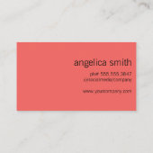 Professionell stilvoll visitenkarte (Rückseite)