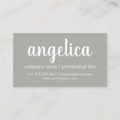 Professionell stilvolle Cursive Visitenkarte (Rückseite)