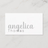 Professionell stilvolle Cursive Visitenkarte (Vorderseite)