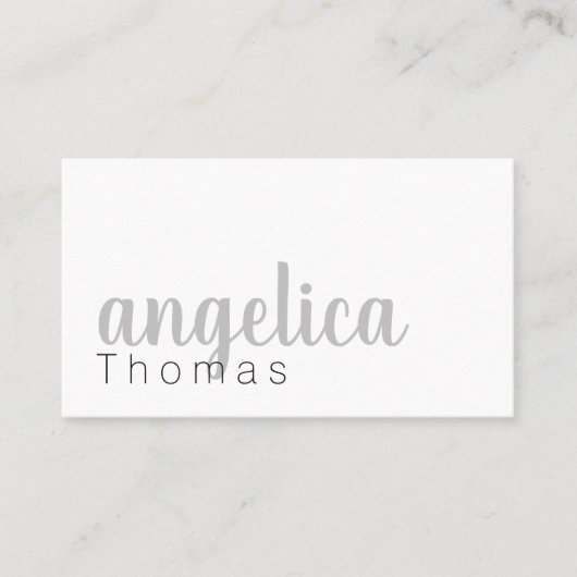 Professionell stilvolle Cursive Visitenkarte (Vorderseite)