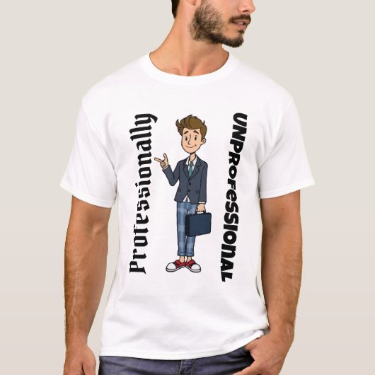 Professionell unprofessioneller Cartoon - Funny Me T-Shirt (Vorderseite)