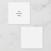 Professionelle 2,5" x 2,5" flache Terminkarte (Vorne/Hinten)
