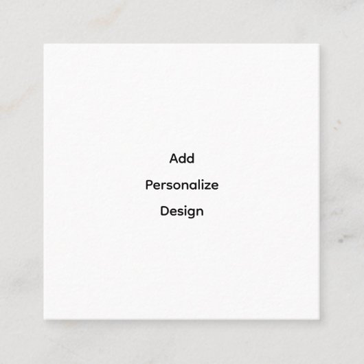 Professionelle 2,5" x 2,5" flache Terminkarte (Vorderseite)