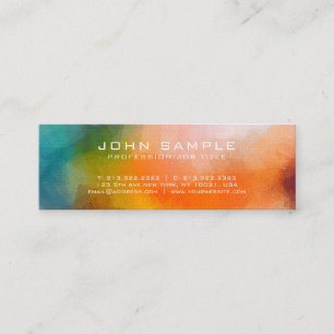 Professionelle abstrakte Kunst Premium-Linen-Luxus Mini Visitenkarte