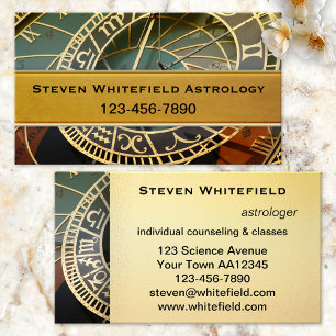 Professionelle Astrologen-Visitenkarte Visitenkarte