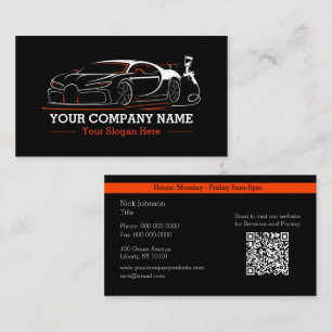 Professionelle Autolackiererei Automotive Visitenkarte