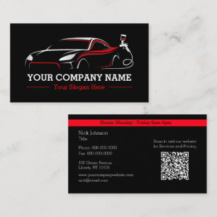 Professionelle Autolackiererei Automotive Visitenkarte