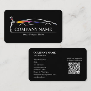 Professionelle Autolackiererei Automotive Visitenkarte