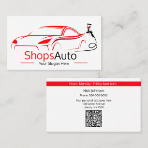 Professionelle Autolackiererei Automotive Visitenkarte