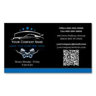 Professionelle Autoreparatur, Automechaniker  Magnetische Visitenkarte