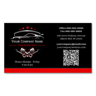 Professionelle Autoreparatur, Automechaniker Magnetische Visitenkarte
