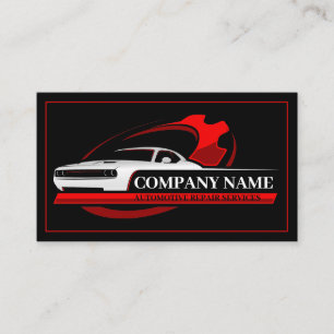 Professionelle Autoreparatur, Automechaniker Visitenkarte