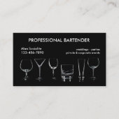 Professionelle Barkeeper Visitenkarte (Vorderseite)