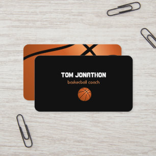 professionelle Basketball-Trainer Visitenkarte