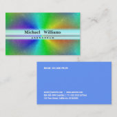 PROFESSIONELLE BELEUCHTUNG LASER FARBIGER VISITENKARTE (Vorne/Hinten)