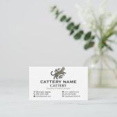 Professionelle Bengalkatzen Zucht Customizable Visitenkarte (Stehend Vorderseite)