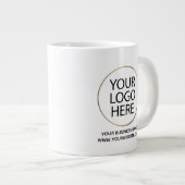 Professionelle benutzerdefinierte Firma | Geschäft Jumbo-Tasse (Vorderseite Rechts)