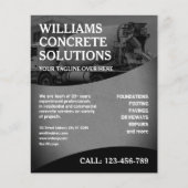 Professionelle Betonfirma Flyer (Vorne)
