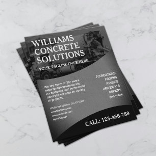 Professionelle Betonfirma Flyer
