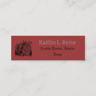 Professionelle Betreuung von Innenarchitekten Mini Visitenkarte
